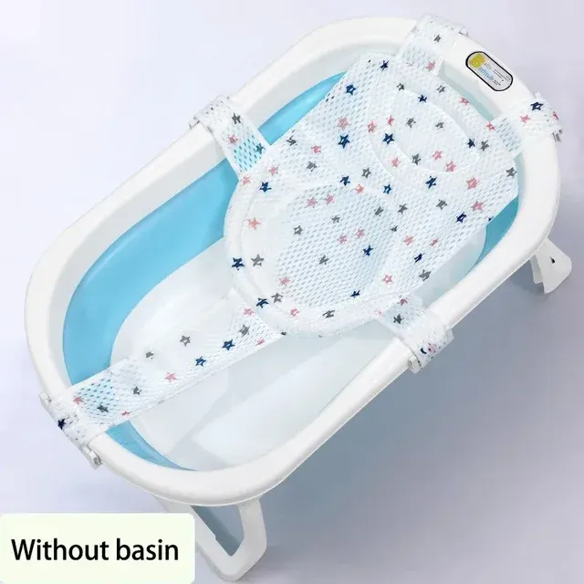 Kreuzförmiges Baby-Badekissen mit Anti-Rutsch-Netz 3