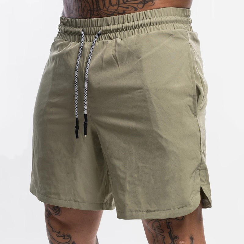 Atmungsaktive Casual-Shorts in Unifarbe 3