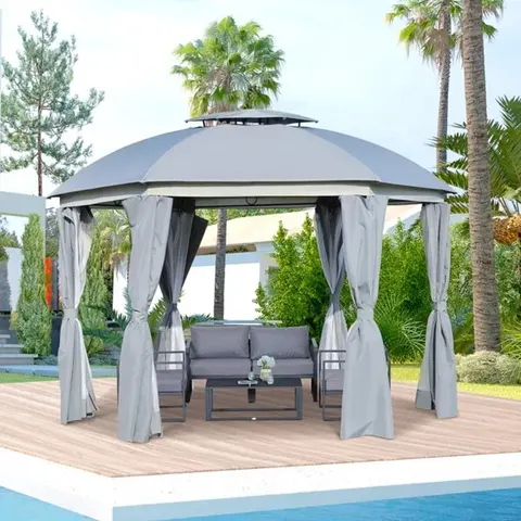 Runder Gartenpavillon
