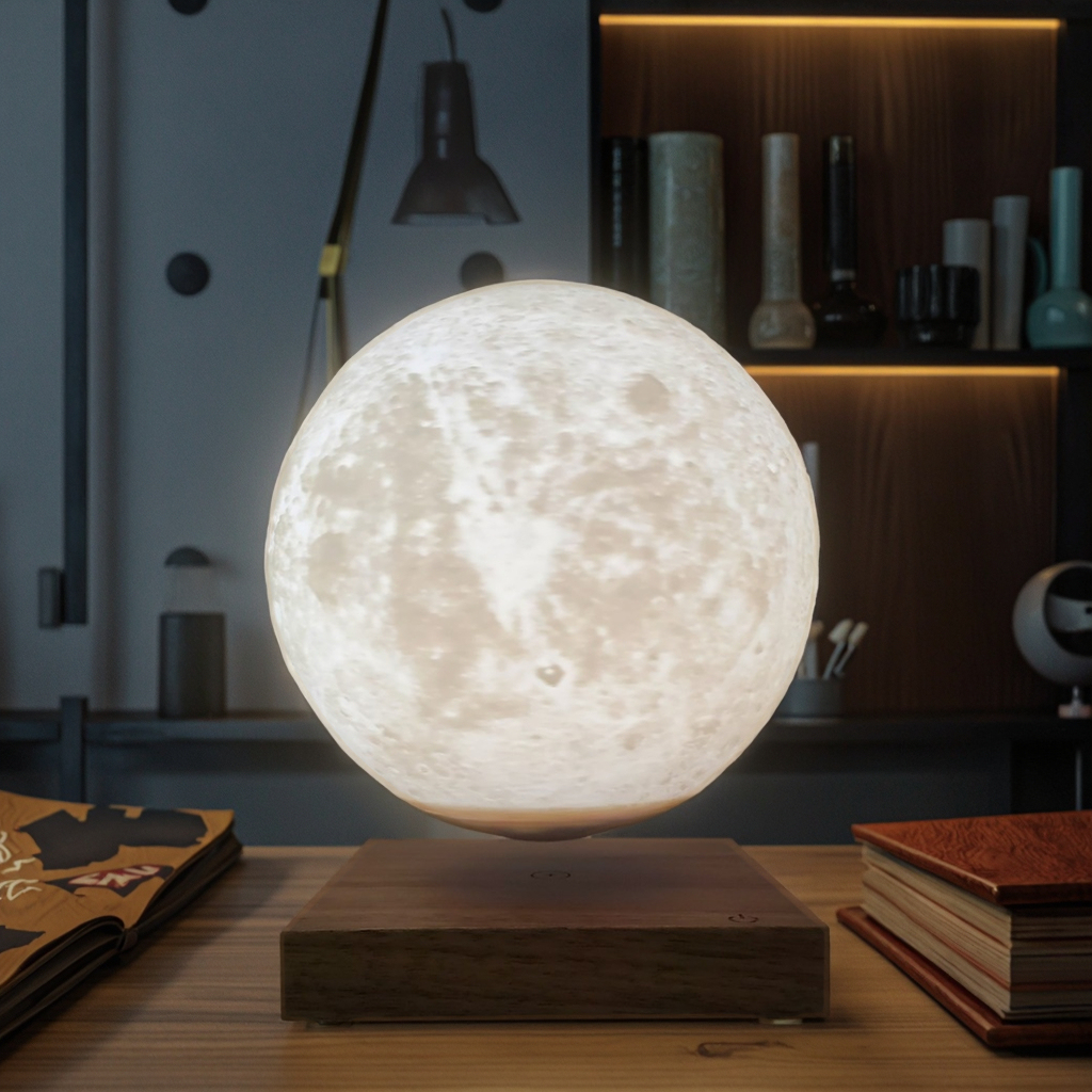 Schwebende Magnet-Mondlampe mit LED 3