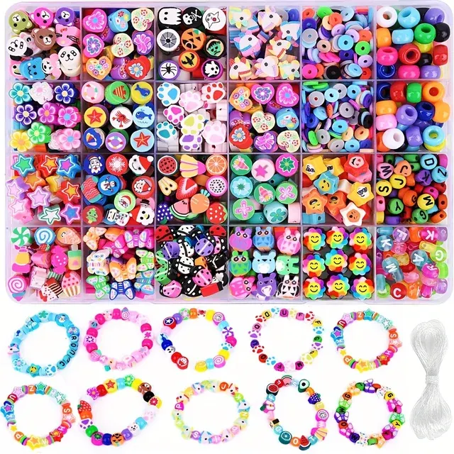 700-teiliges Perlen-Bastelset für Schmuck 2