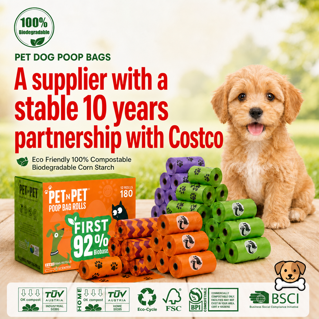 480er-Pack biologisch abbaubare Hundekotbeutel