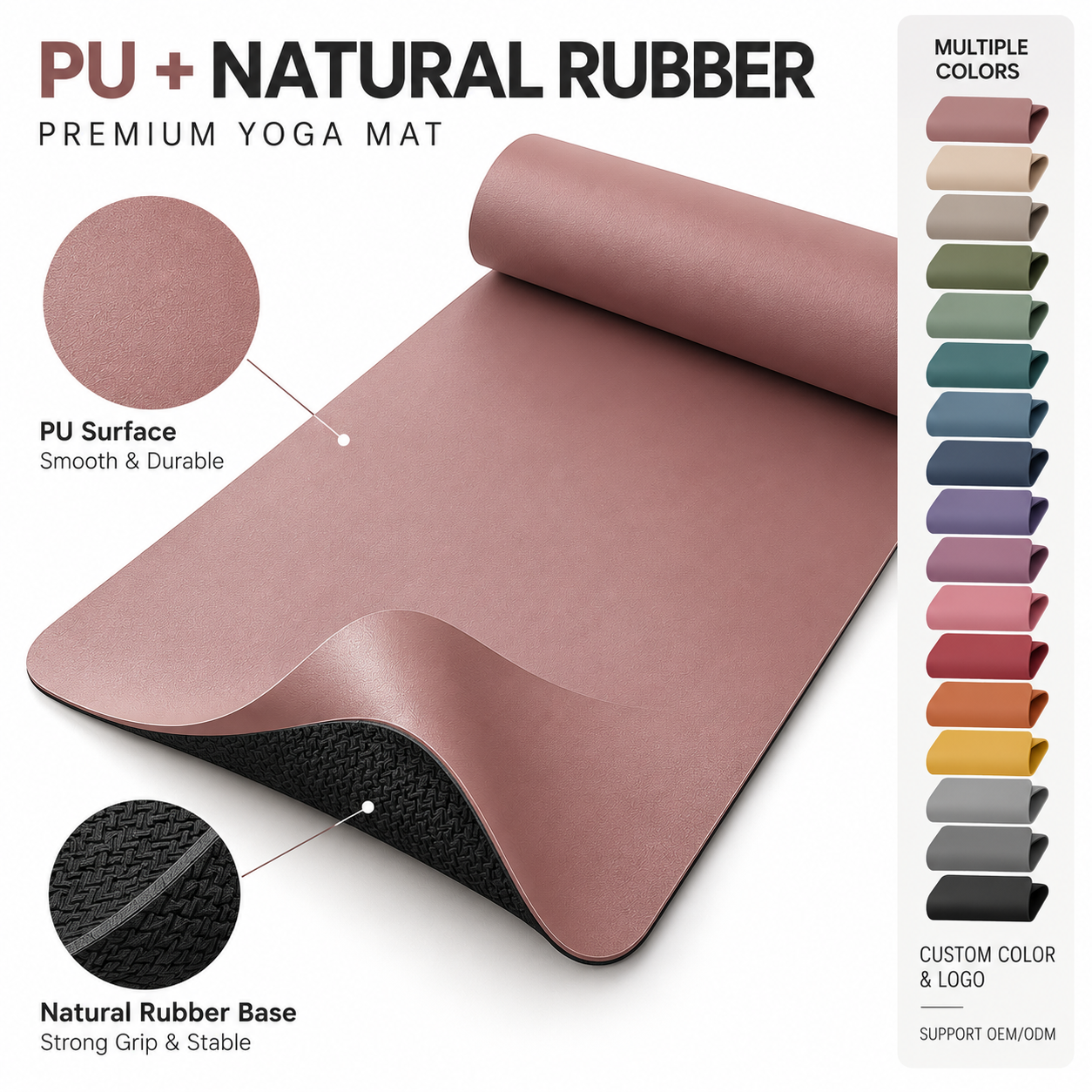 Professionelle PU-Yoga-Matte für das Yogastudio