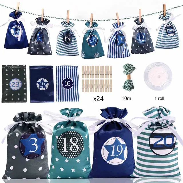 Stoff-Adventskalender Beutel 2