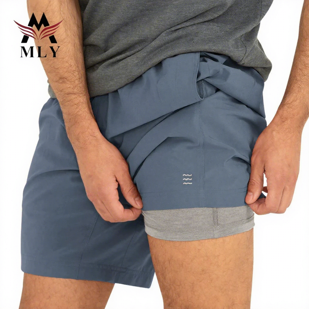 2-in-1 Herren Kompressionsshorts für Training