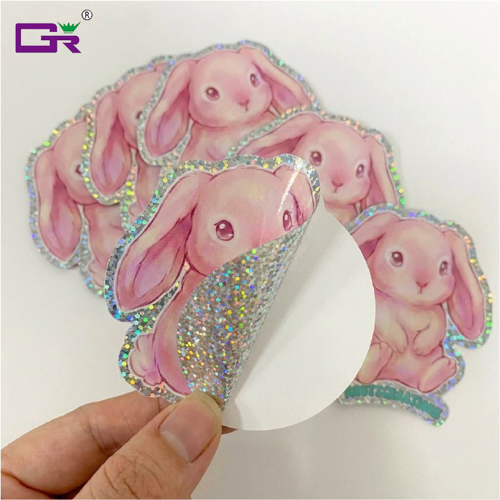 Holografische Laser-Sticker in Regenbogenoptik 2