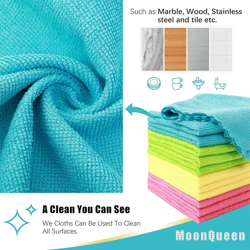 Fusselfreies Polyester-Mikrofasertuch 400 GSM 3