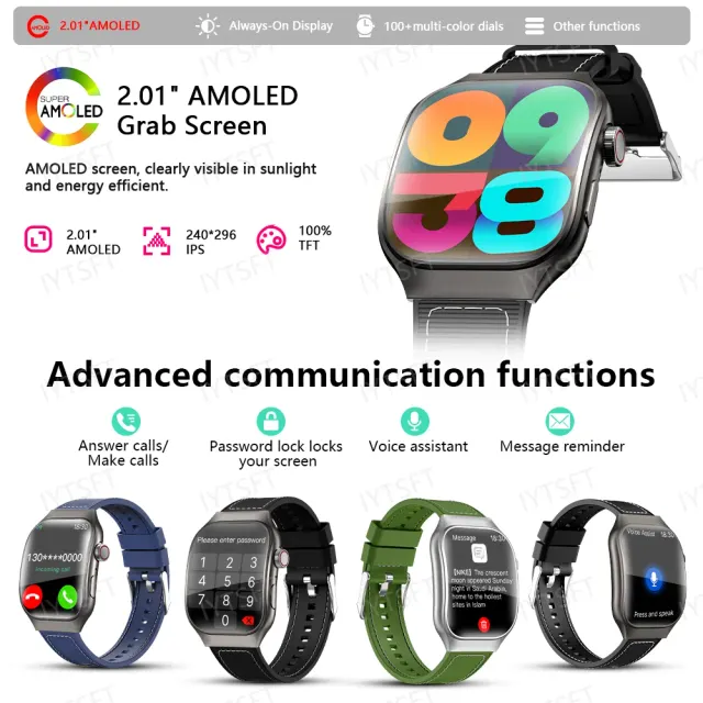 Damen-Smartwatch mit gebogenem AMOLED-Display 2