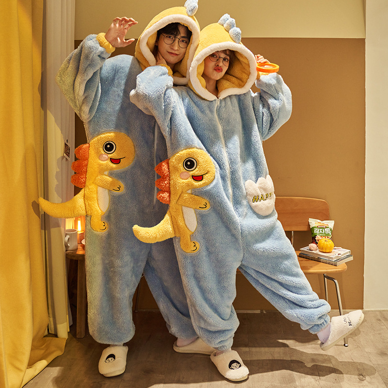 Fleece-Schlafanzug Einteiler