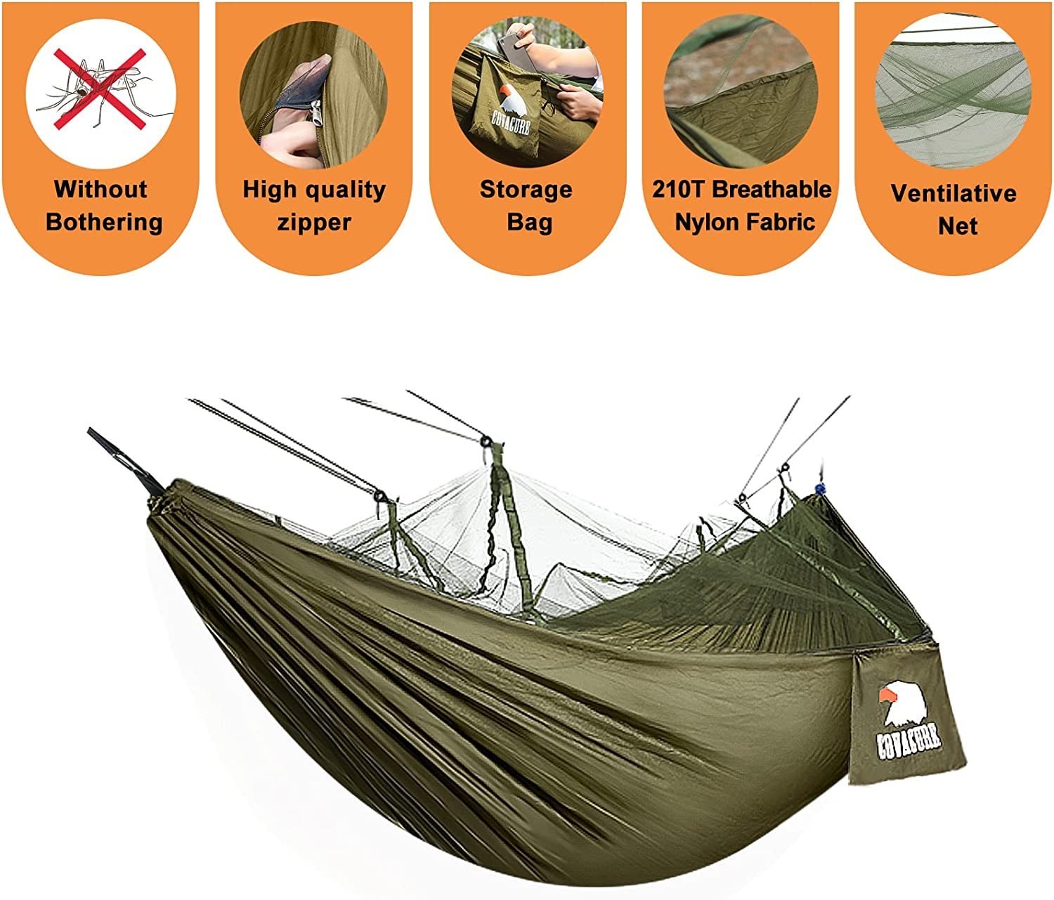 Outdoor Doppel-Campinghängematte aus Nylon 2