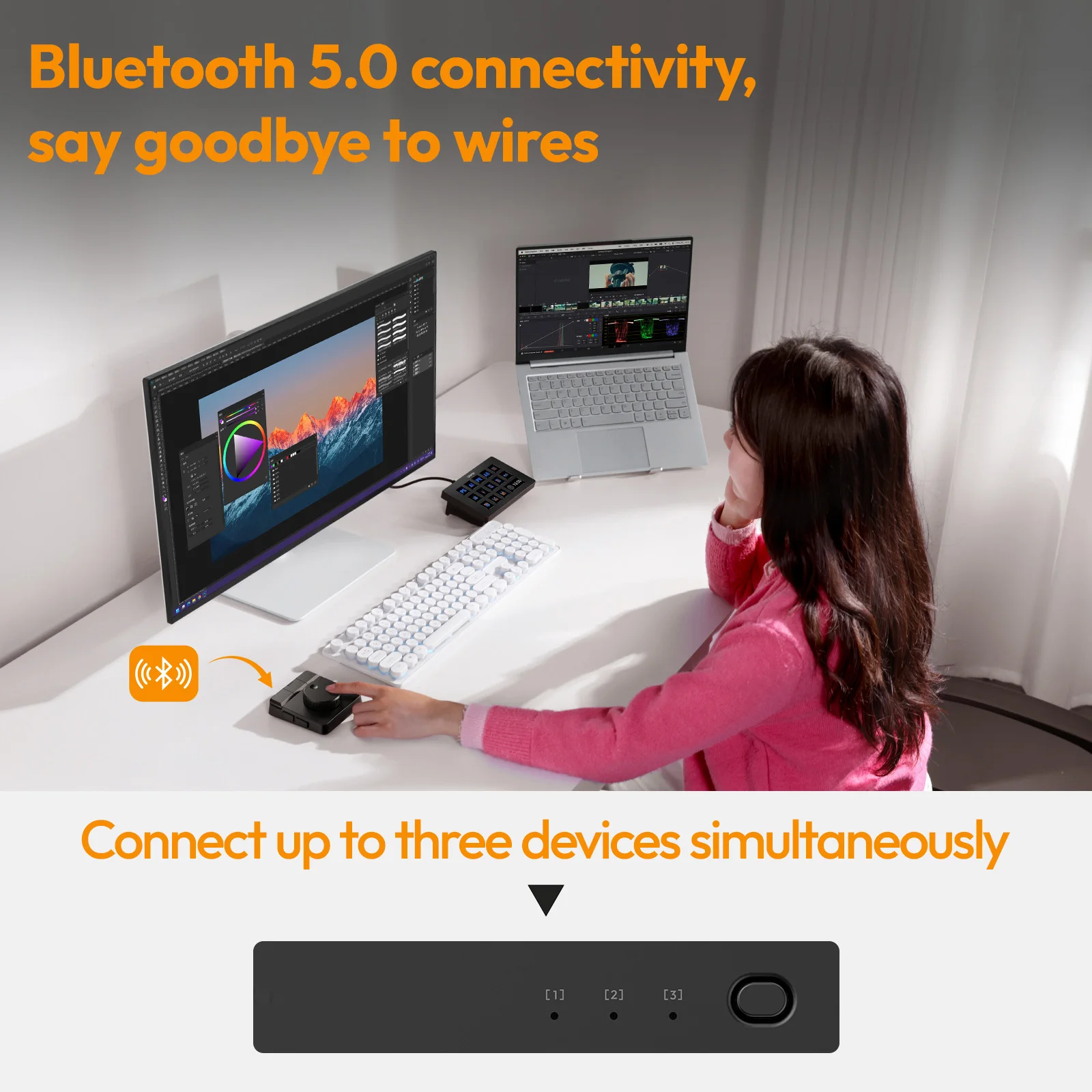 Kreativ-Controller für Videobearbeitung, Bluetooth 4