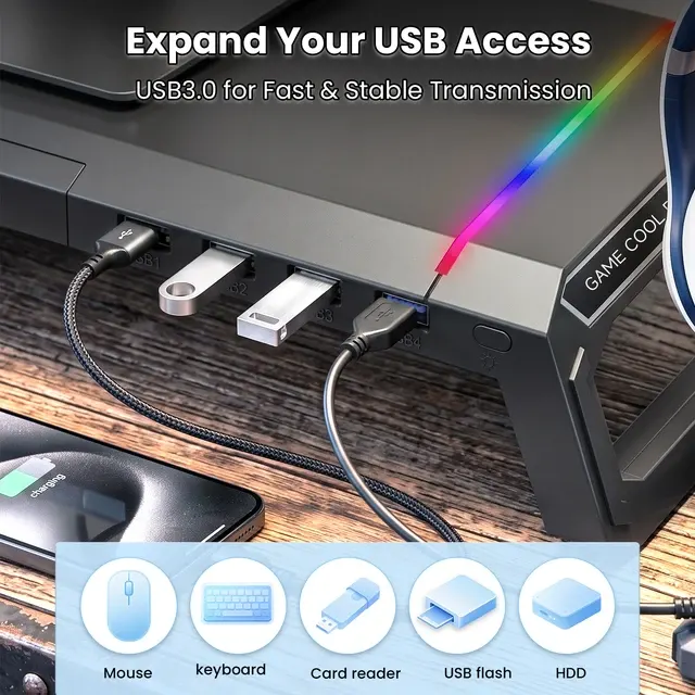 Monitorständer mit USB 4