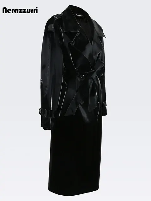 Damen-Lackleder-Trenchcoat 3