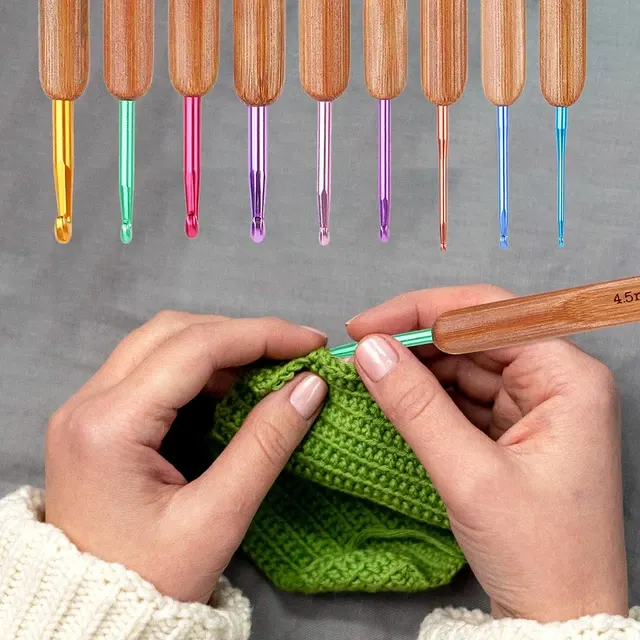 Bambus-Stricknadel-Set 3
