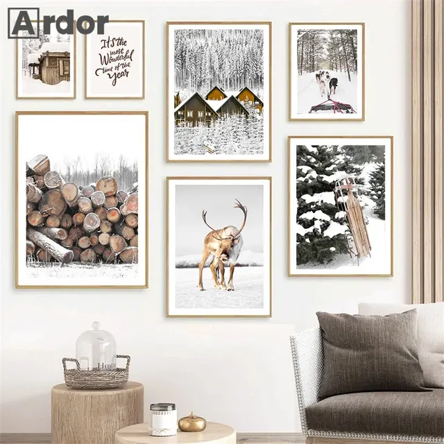 Winterlandschaft-Wandbild 3