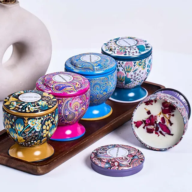 Blumen-Duftkerzenbox 3
