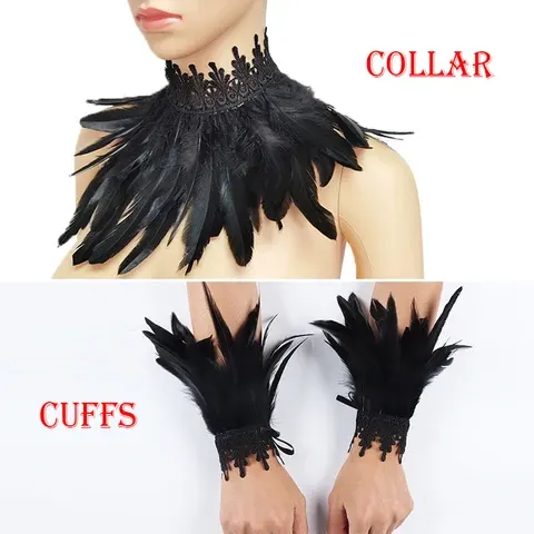 Gothic-Kragen-Manschetten-Set
