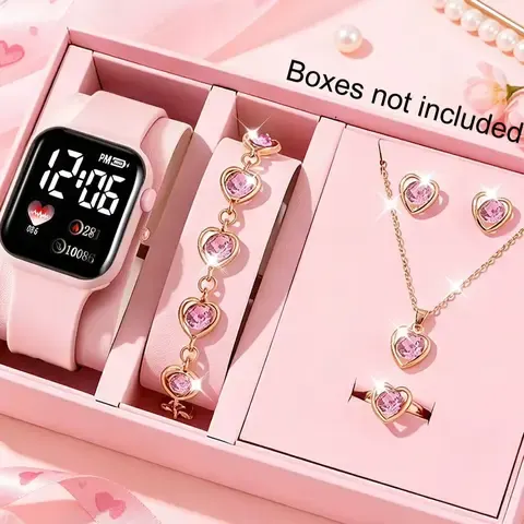 Kinder-LED-Uhr Schmuckset
