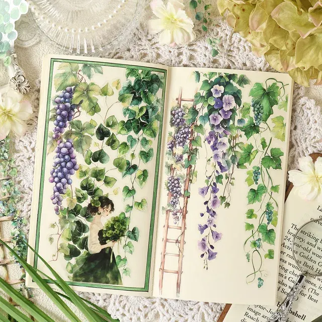Blumen-Stickerset 4