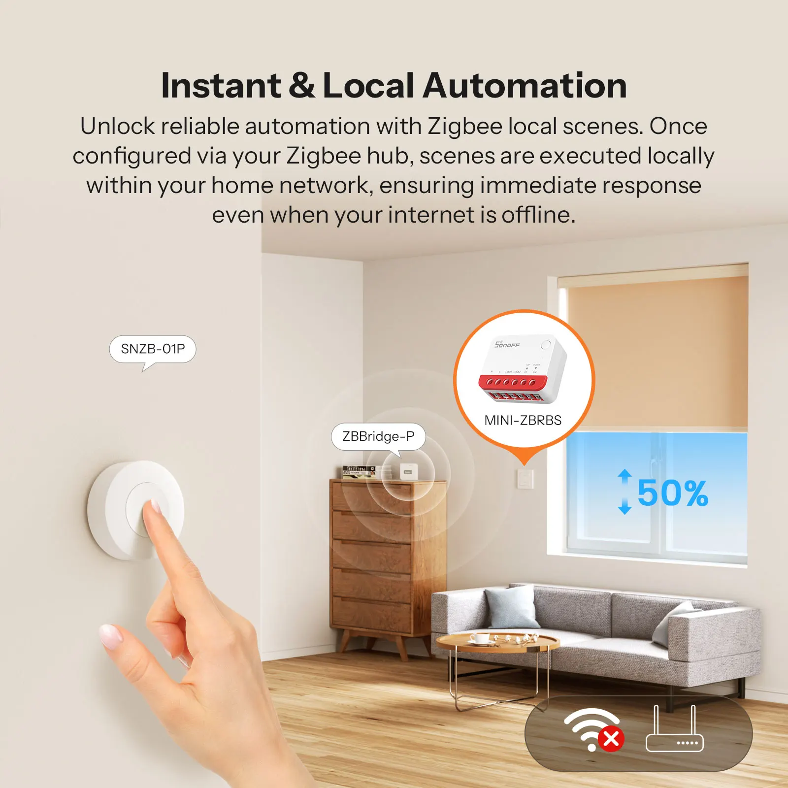 Zigbee-Rollladenschalter 3