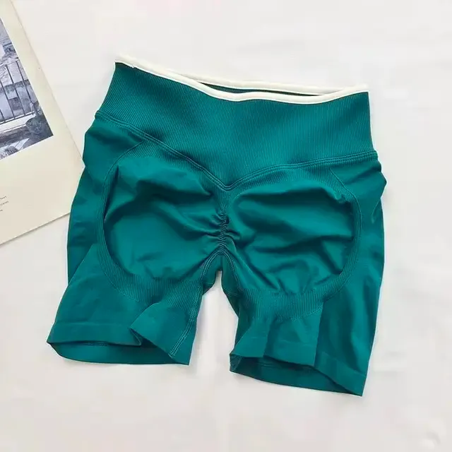Nahtlose Yoga-Shorts mit Hüftlift 3