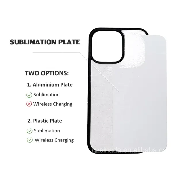 Sublimations-Handyhülle aus TPU mit Metallplatte 3
