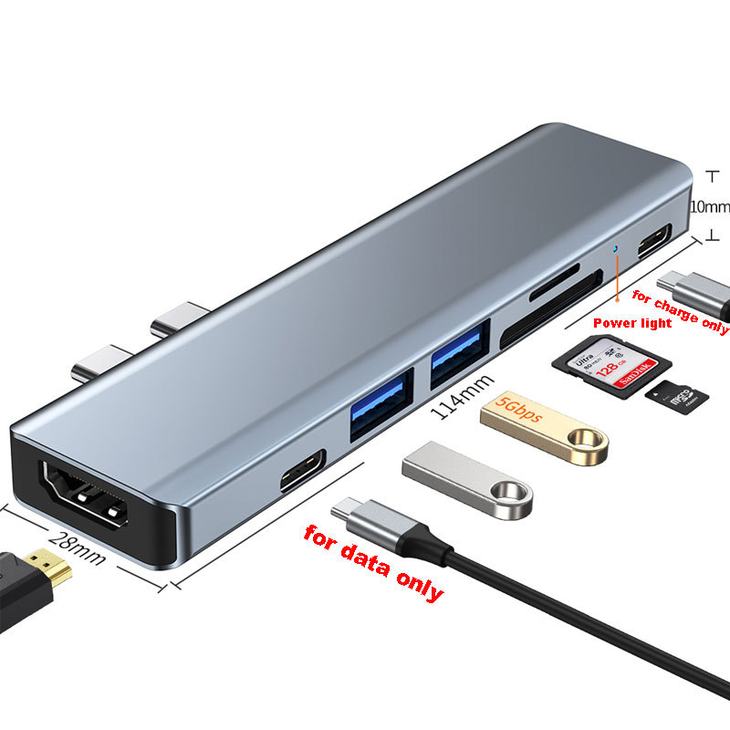 7-in-1 Dual USB-C Dockingstation für MacBook Air