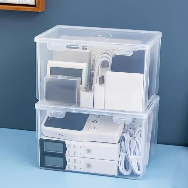 Große stapelbare Kunststoff-Aufbewahrungsbox 2