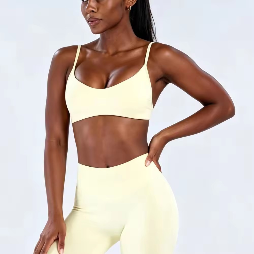 Nahtloser Damen Sport-BH mit dünnen Trägern 2