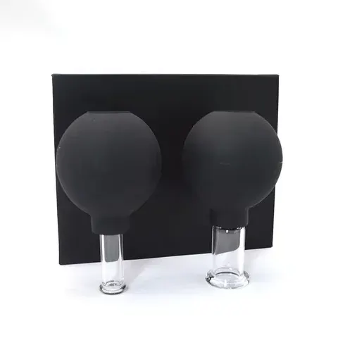 Gläser-Schröpfset aus Glas mit Massageball