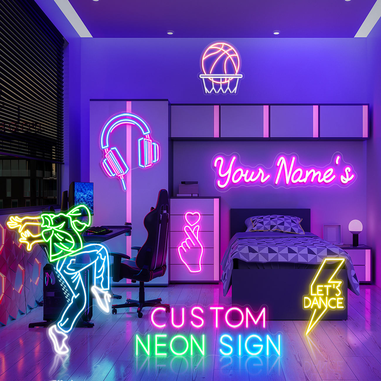 Neon-Schild mit Logo 2