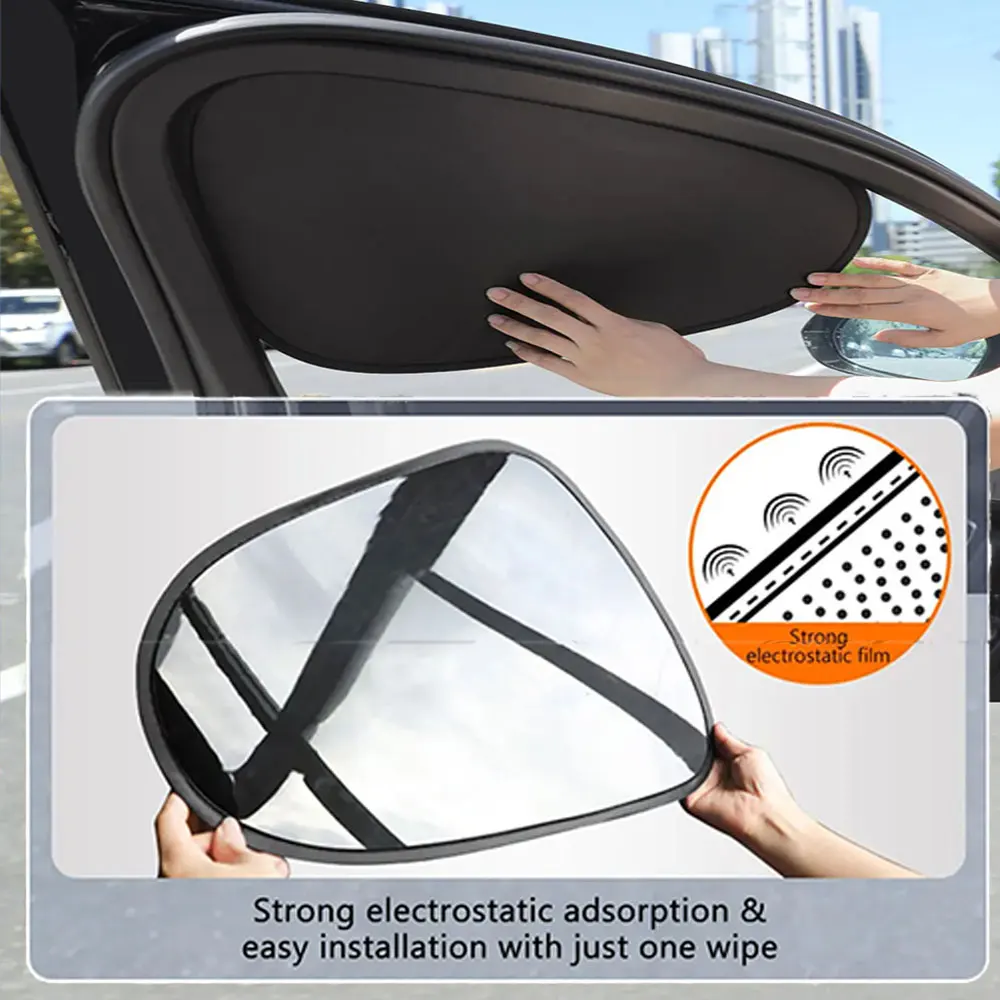 Elektrostatische Auto-Sonnenblende für Seitenfenster 4