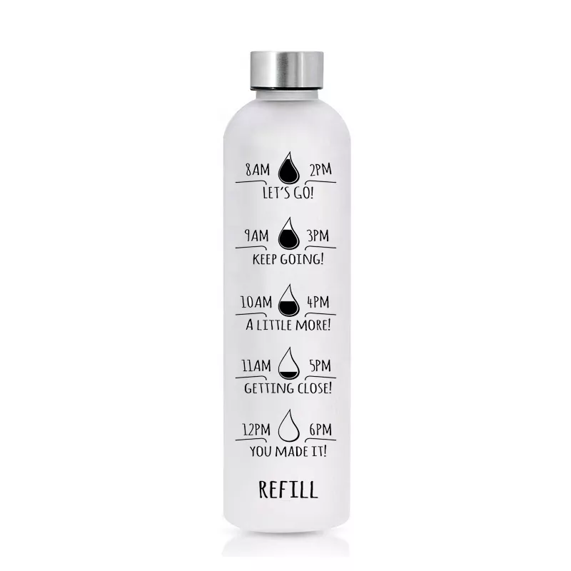 1000ml Glasflasche mit Zeitmarkierung 3