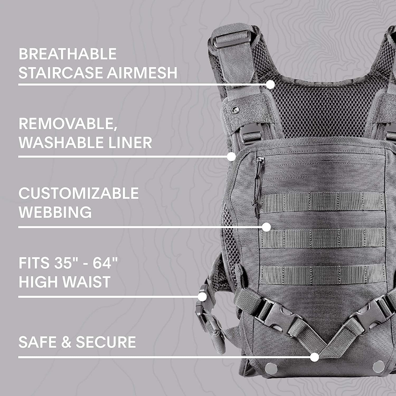 Taktische Babytrage mit Rucksack-Funktion 3