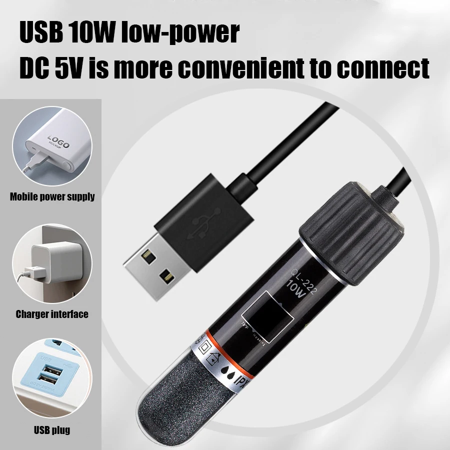 Mini-Aquarienheizer 10 W, 26 °C 2