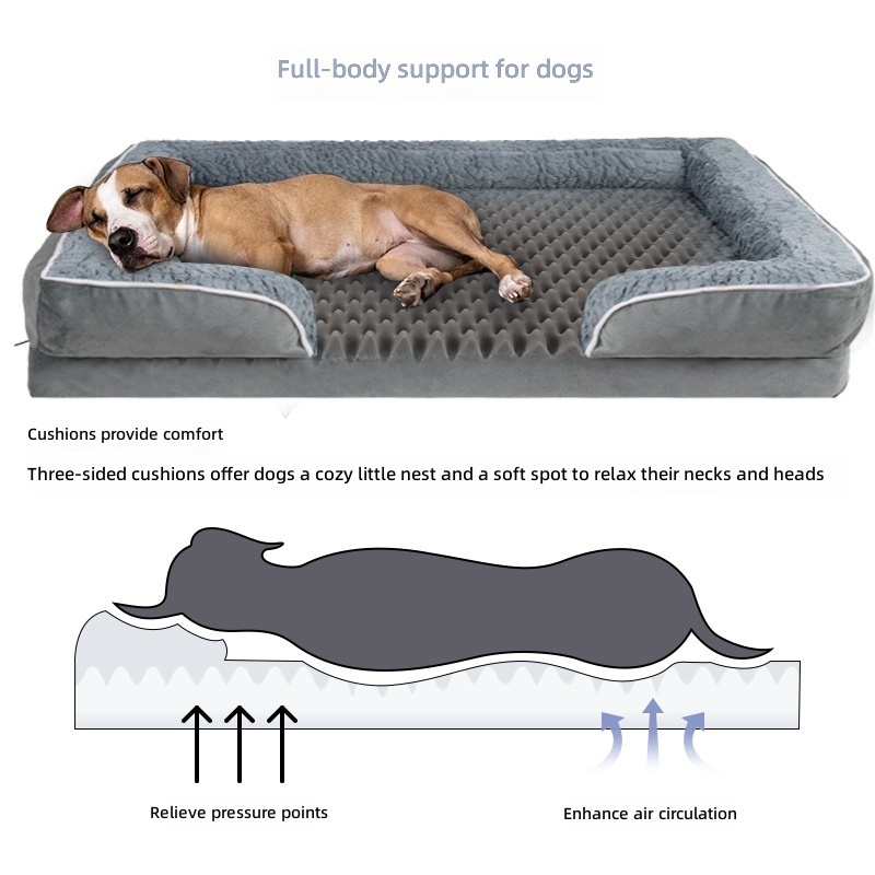 Waschbares Samt-Hundebett im Sofa-Stil 2