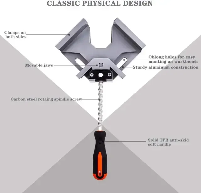 Rechtwinkliger Eckclip aus Aluminium 2