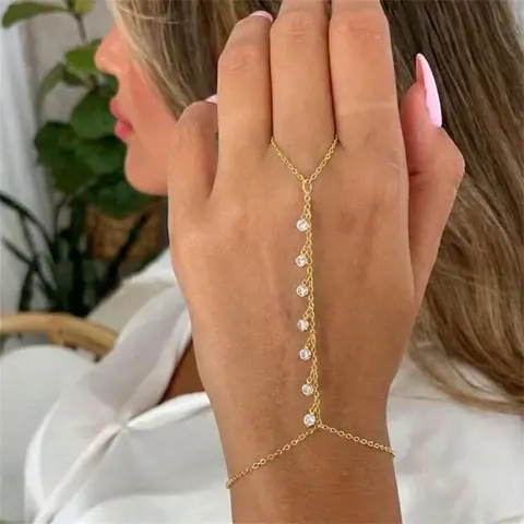 Armband mit Zirkonia-Tropfen