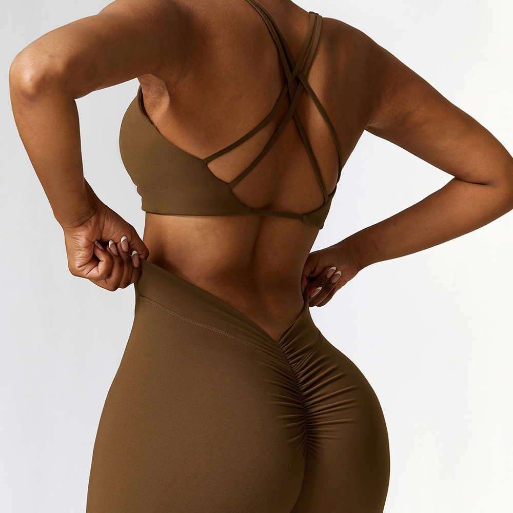 High-Waist Flare-Yogahose mit Po-Lifting 3