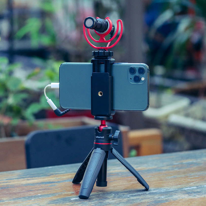 Mini-Flexibler Smartphone-Stativ mit Selfie-Griff 3