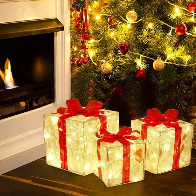 leuchtende Geschenkbox-Deko 3