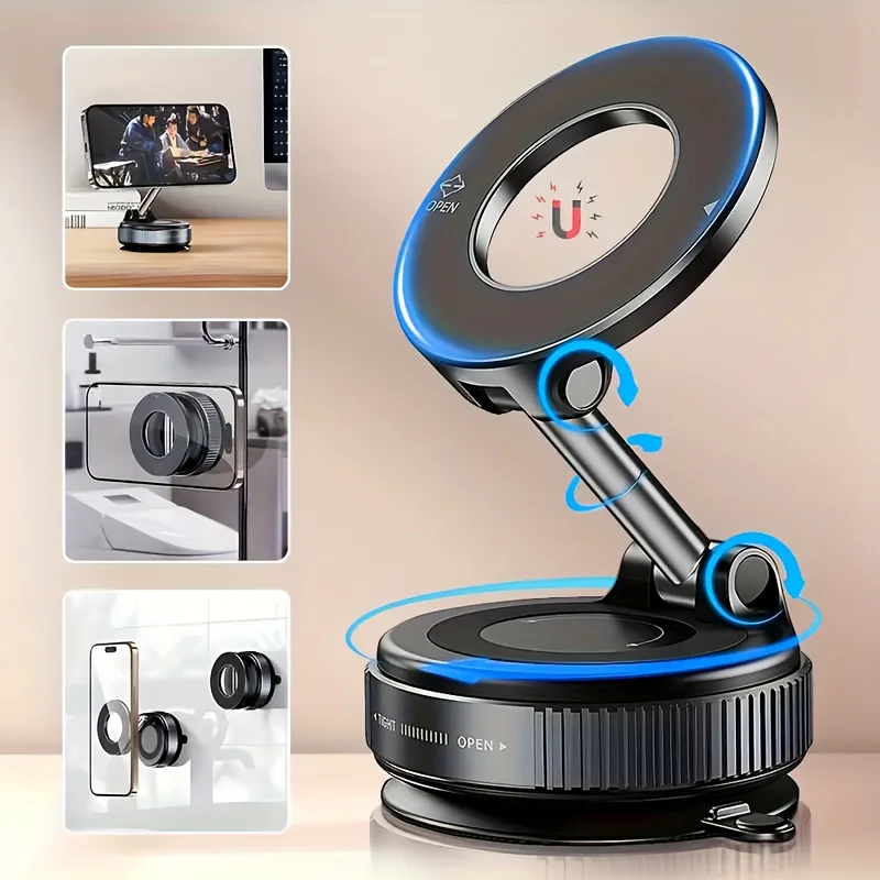 Magnetischer Vakuum-Handyhalter 360° drehbar 2