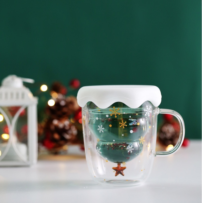 Doppelwandige Glastasse mit Henkel für Espresso 4
