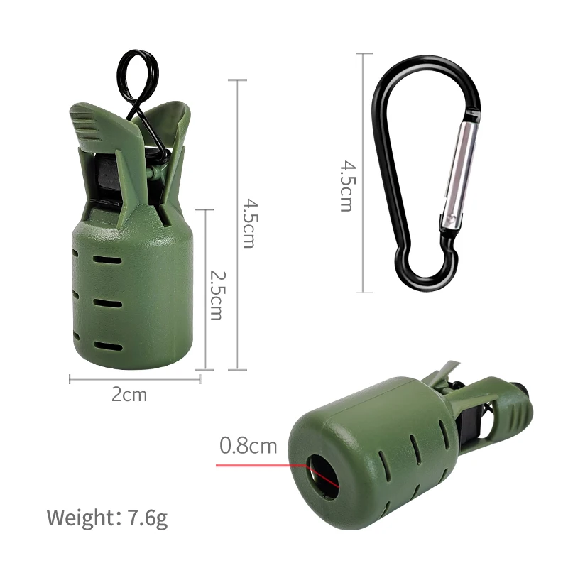 Tintenfisch-Jig-Schutzkappen mit Karabiner 3