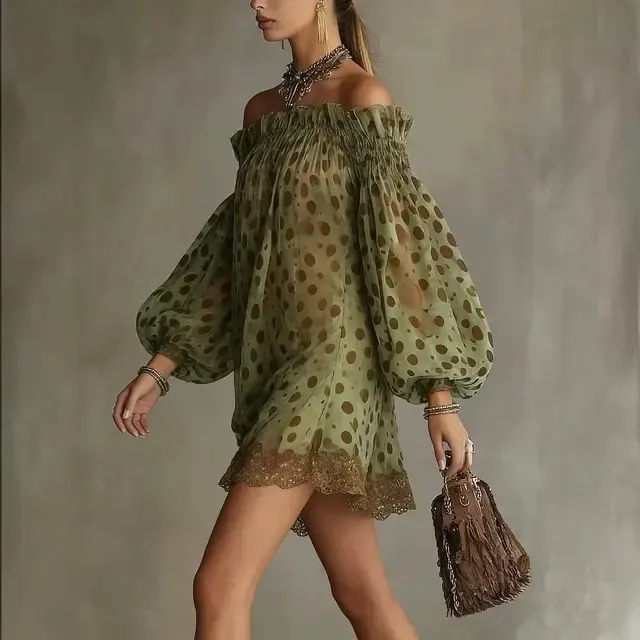 Punkte-Cocktailkleid 2