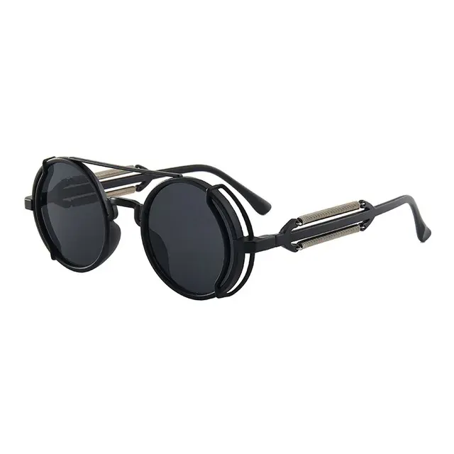 Runde Steampunk-Sonnenbrille im Gothic-Stil 4