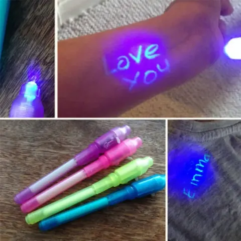 UV-Geheimstift mit unsichtbarer Tinte
