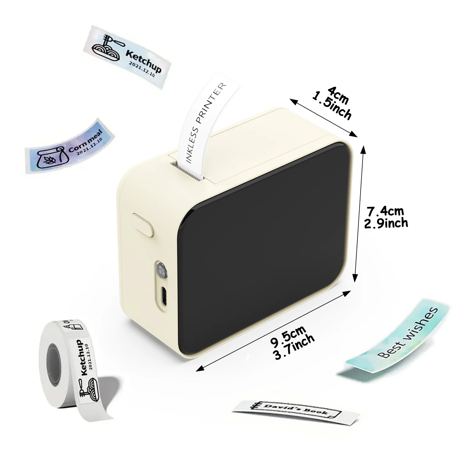 Mini-Etikettendrucker, drahtlos, Bluetooth 2