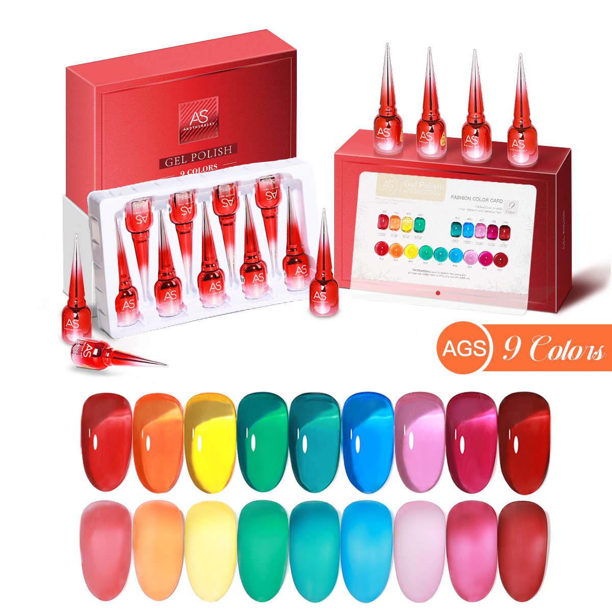Semi-permanentes Gel Nagellack Set 15ml 3