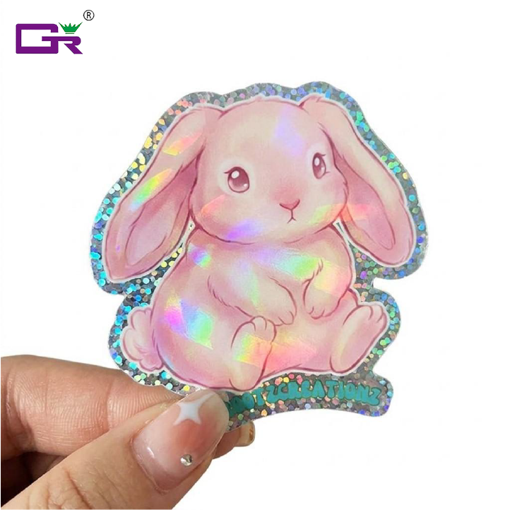 Holografische Laser-Sticker in Regenbogenoptik